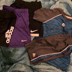 3x Athletics Shorts Nike/Adidas, 1 x RBX Dry Fit Set Gently Used